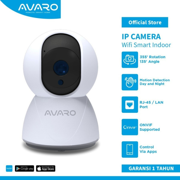 Gambar AVARO - Smart CCTV WIFI IP Camera CCTV Indoor 2MP PTZ LAN CT01A
