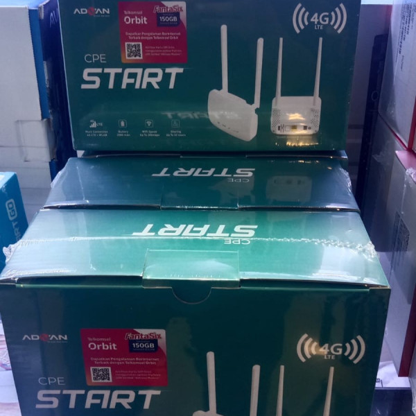 Gambar MODEM ROUTER WIFI - ADVAN CPE 20 4G LTE + TSEL ORBIT FREE 150GB